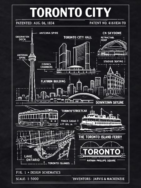 Toronto Skyline Blueprint