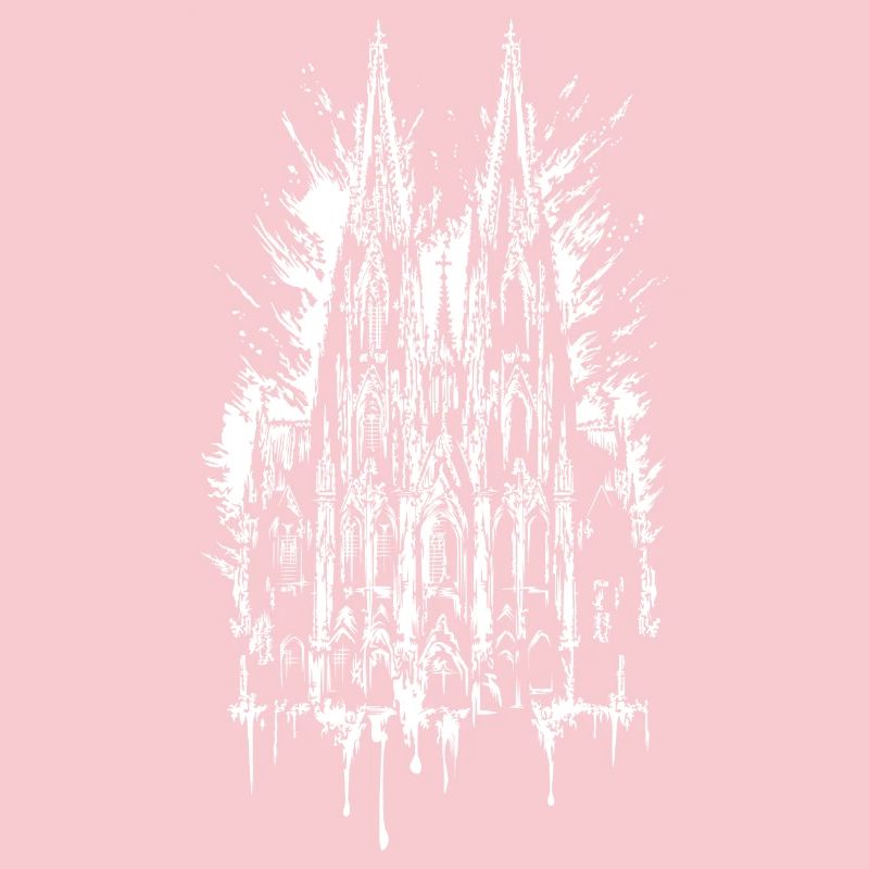 Cologne Cathedral Graffiti Splash Illustration