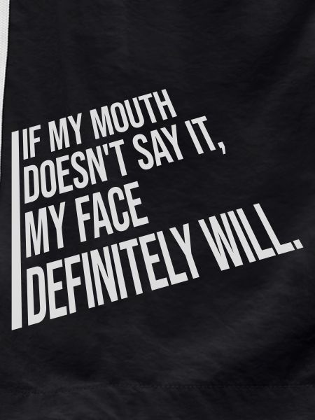 my face definitely will