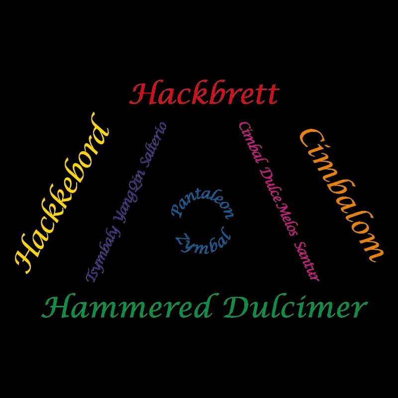 Hackbrett Familie bunt