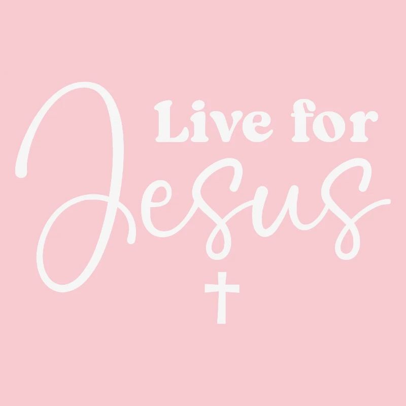 Typographie du script Live for Jesus