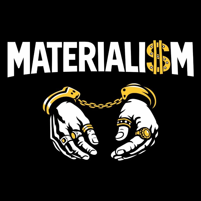 Materialismus: Gefesselte Hände Systemkritik