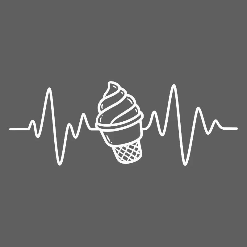 Softeis Eis Creme Herzschlag