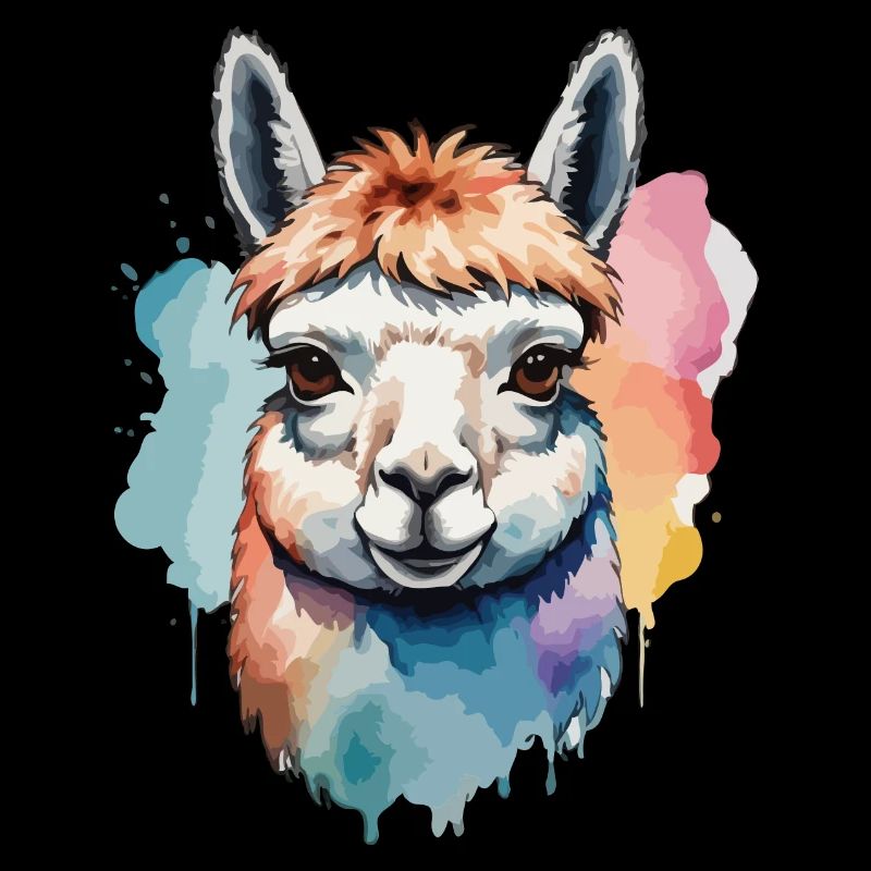 Alpaka Lama Cool Bunt Zäh