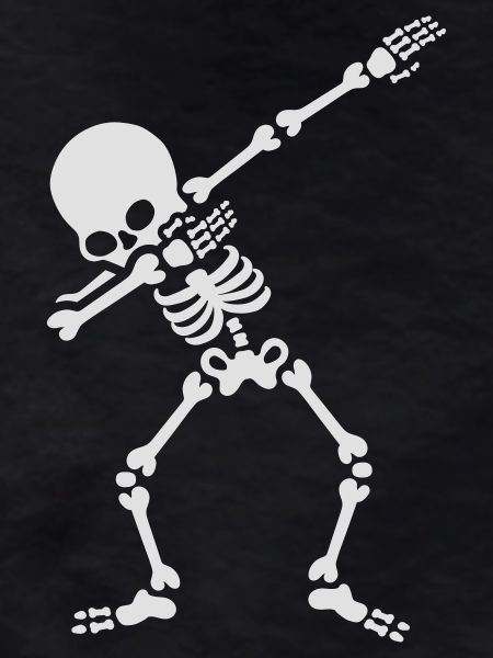Dabbing skeleton dab dance Halloween