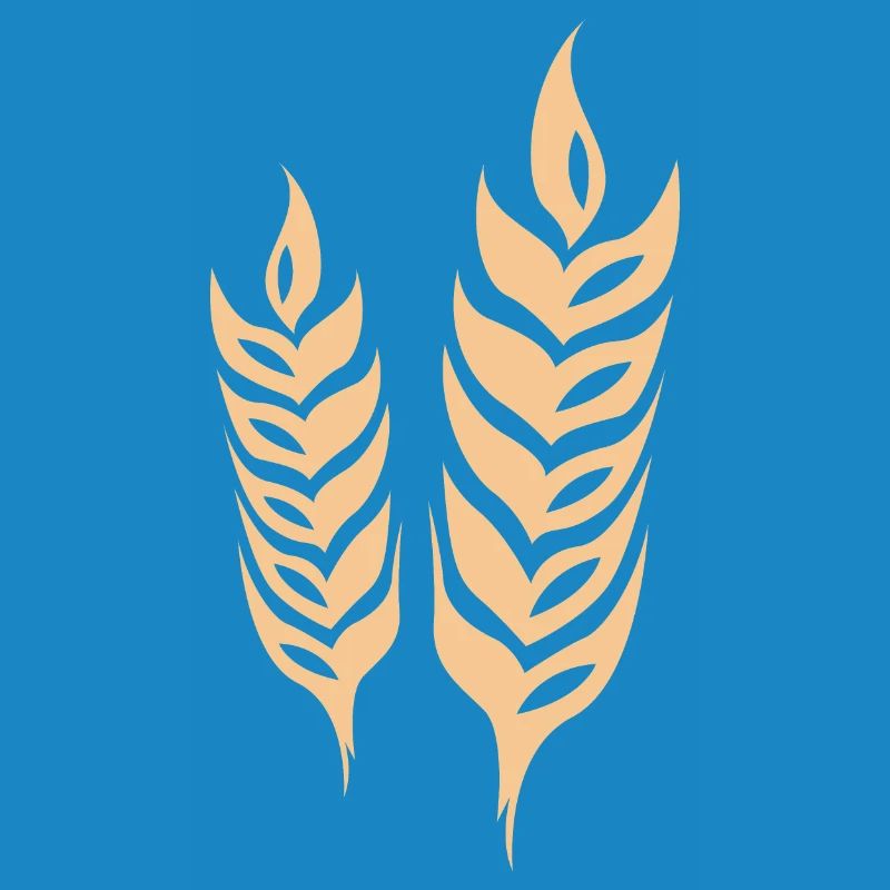 gerste getreide symbol Weizen Logo icon vector