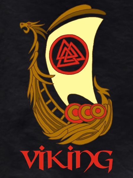 Viking symbol of a drakkar