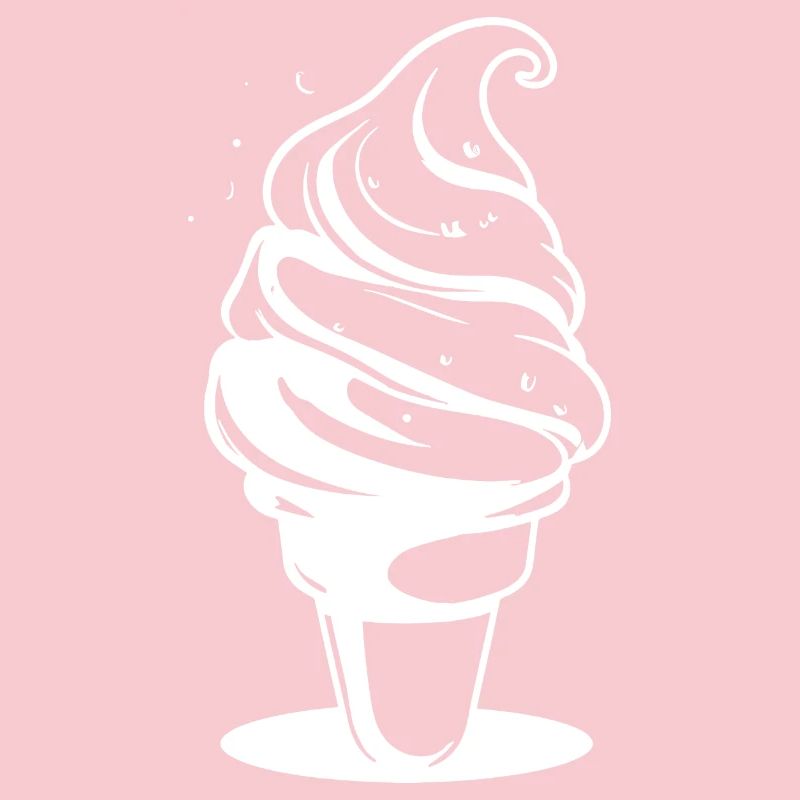 Dessin de crème glacée molle