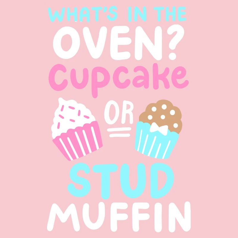 Cupcake oder Stud Muffin Gender Reveal Party