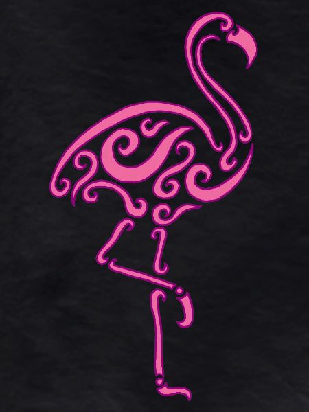 A pink bird