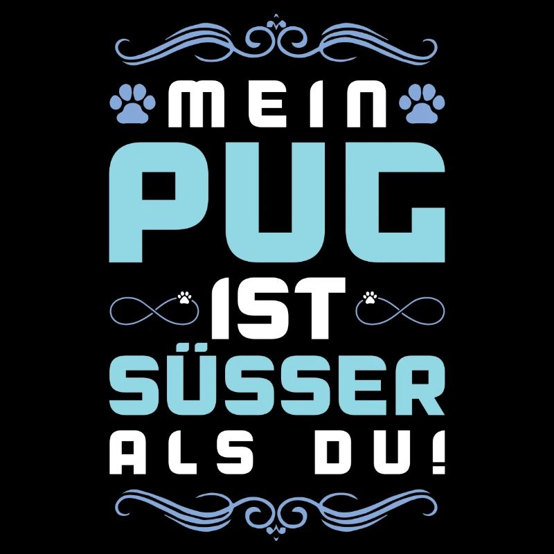 pug mops hund spruch