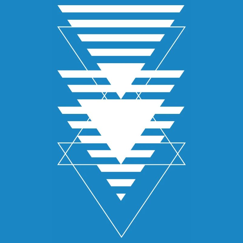Layered Triangle Geometric Pattern