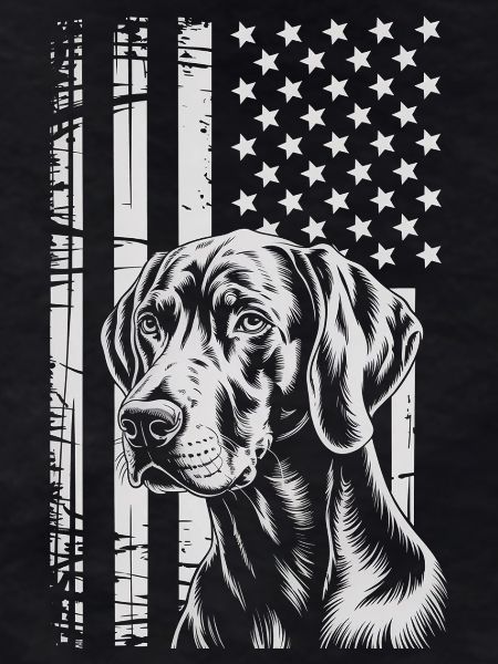 Patriotic Dog Portrait