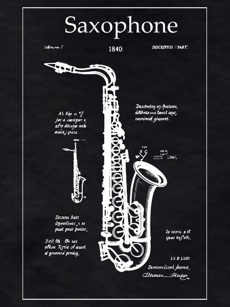 Noir Saxophone Blueprint