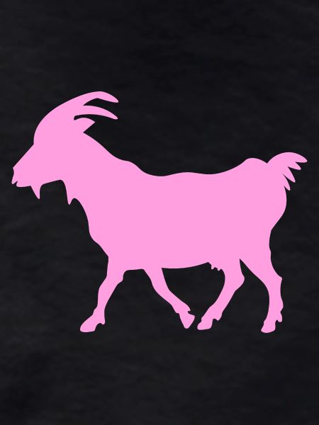 Ziege rosa G.O.A.T.