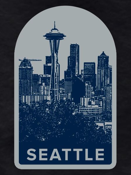 Seattle Skyline Abzeichen