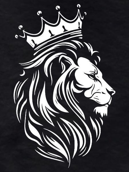 Regal Lion Crown Emblem