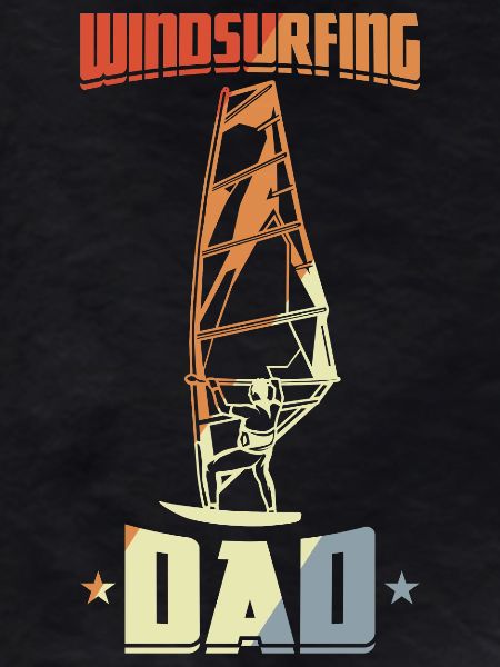 Daddy Windsurfing