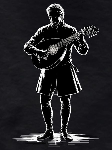 Medieval Bard with Lute