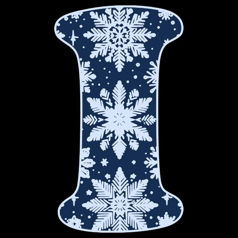 Lettre I Flocons de neige