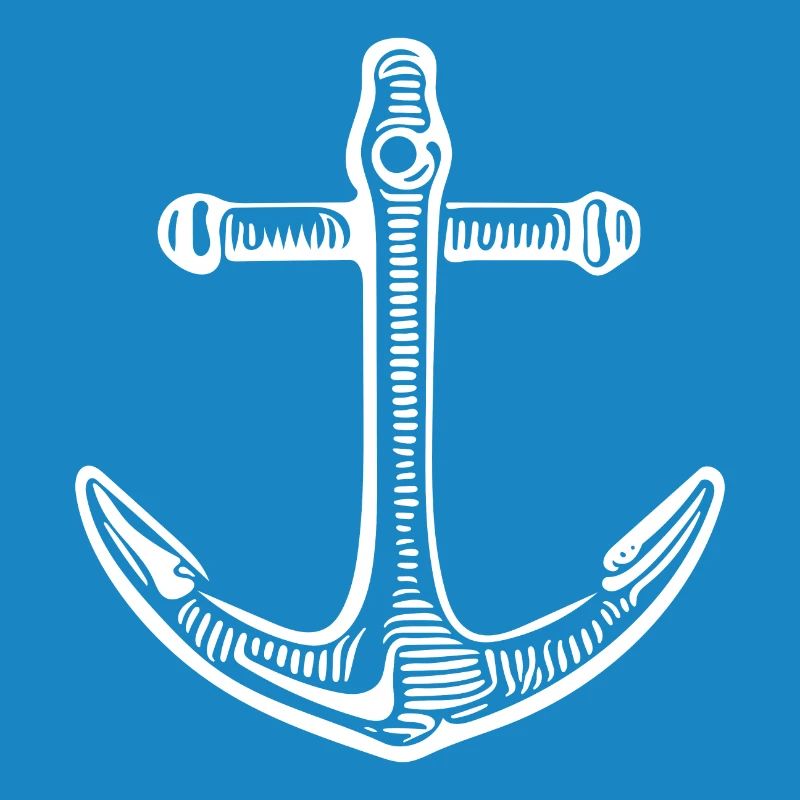 Conception de marin de tatouage de skipper d'ancre vintage