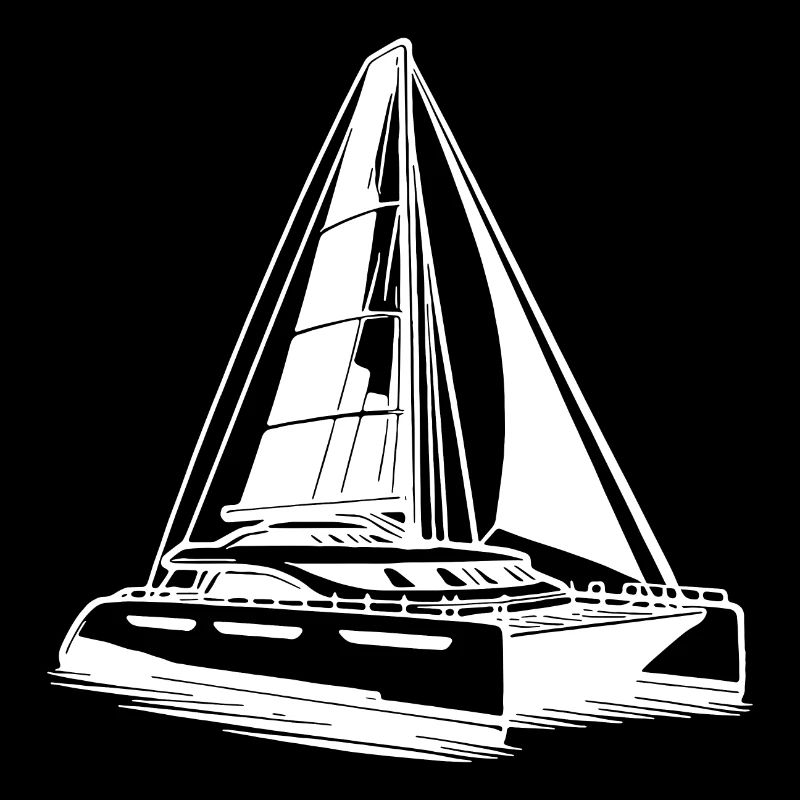Catamaran double coque voilier