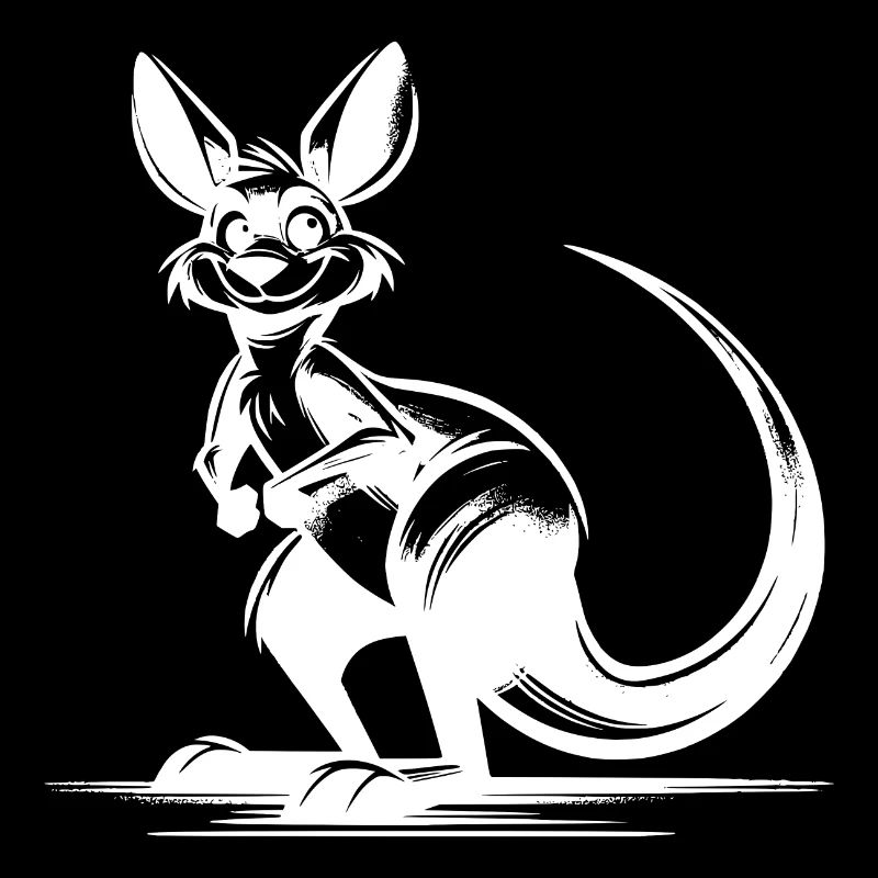Lächelndes australisches Känguru