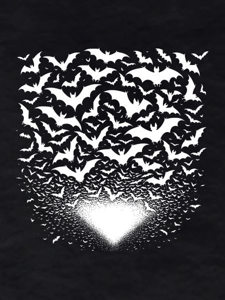 Huge swarm of bats