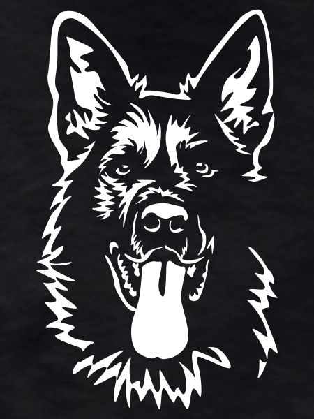 German Shepherd Head "Black Edition"