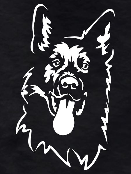 German Shepherd Head "Black Edition"