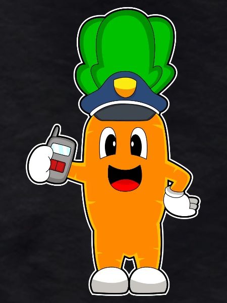 Carrot Policeman Microphone Police