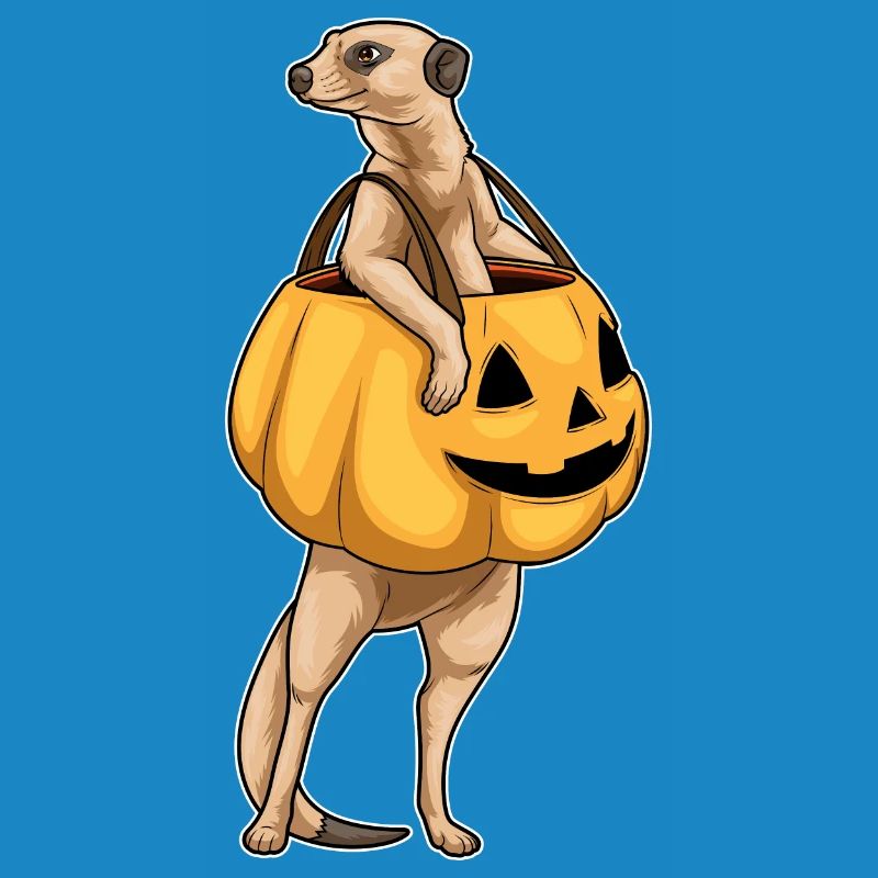 Halloween de suricates Jack O’O’Lantern