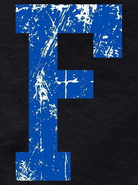 Letter f sport retro