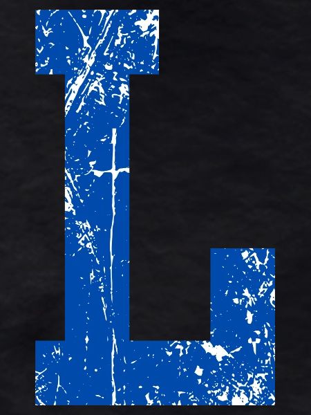 Letter l sport retro