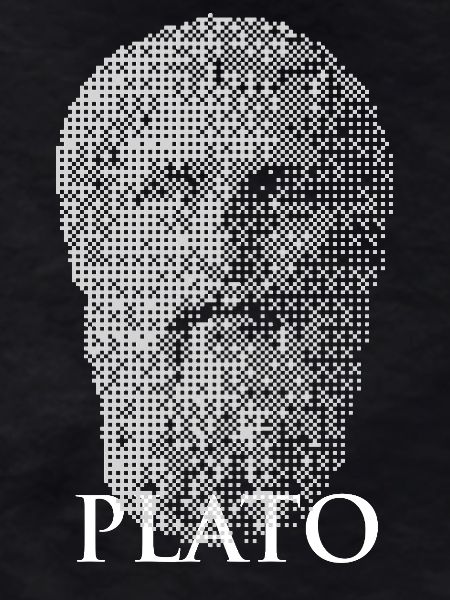 Plato Halftone Portrait