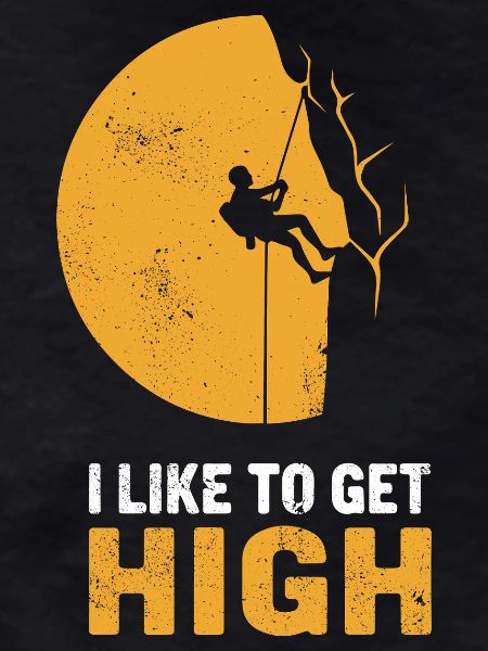 Moonlight Climber Silhouette