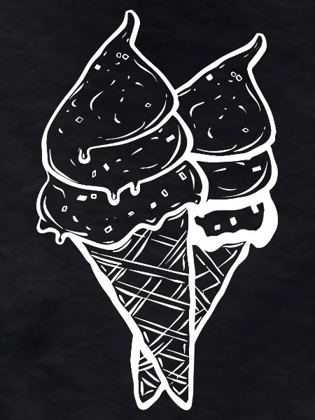 Eiswaffeln Skizze