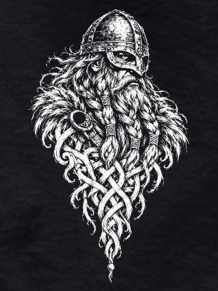 Der Wikinger – Bart aus Flechtwerk