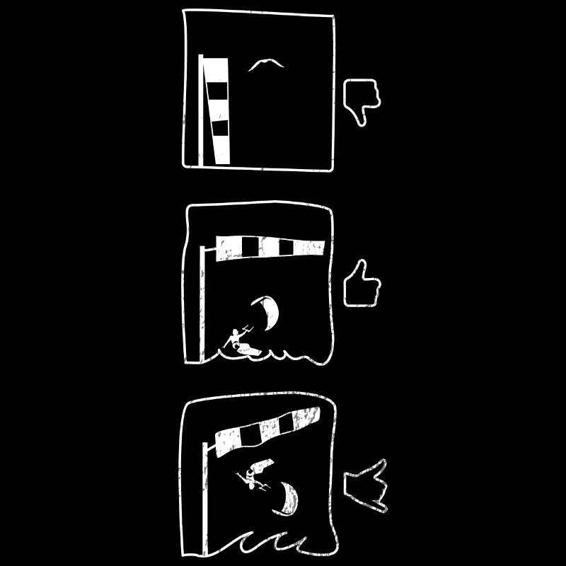Kitesurfen und Windgeschenk Design Humor