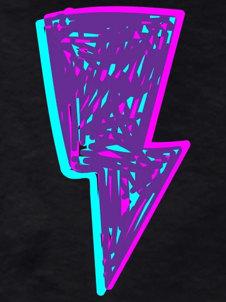 Psychedelischer Neonstrahl