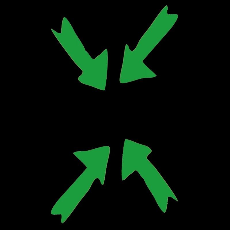 vert en point de mire