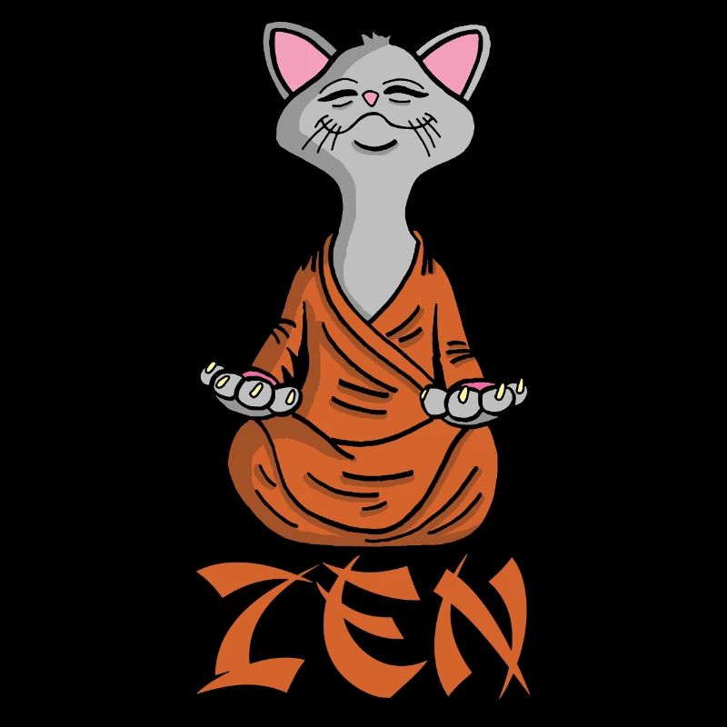 Cat doing yoga