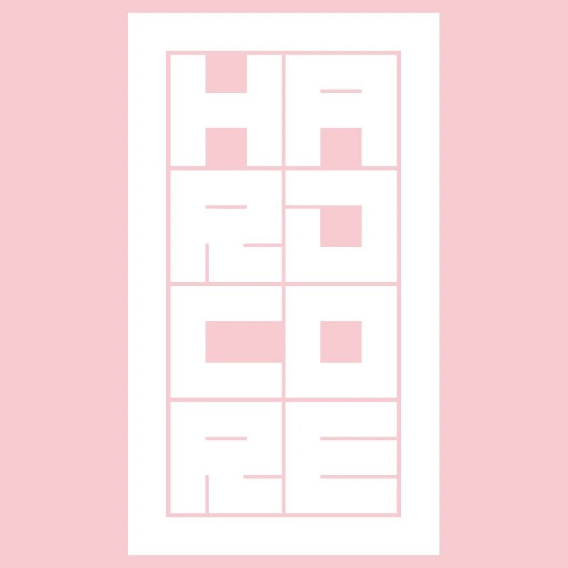 Logographe typographique hardcore audacieuse et blocée
