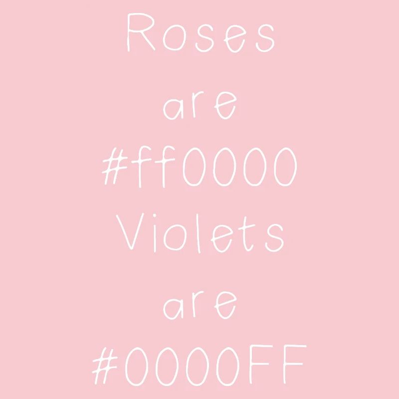 Blague sur le code couleur hexadécimal pour développeurs, codeurs et web...