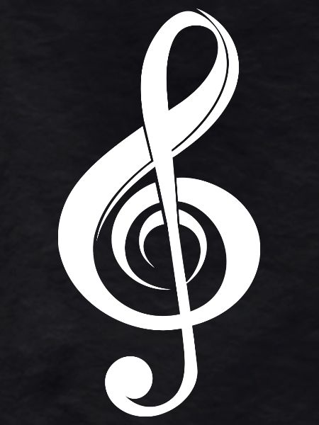 Curved Music Clef