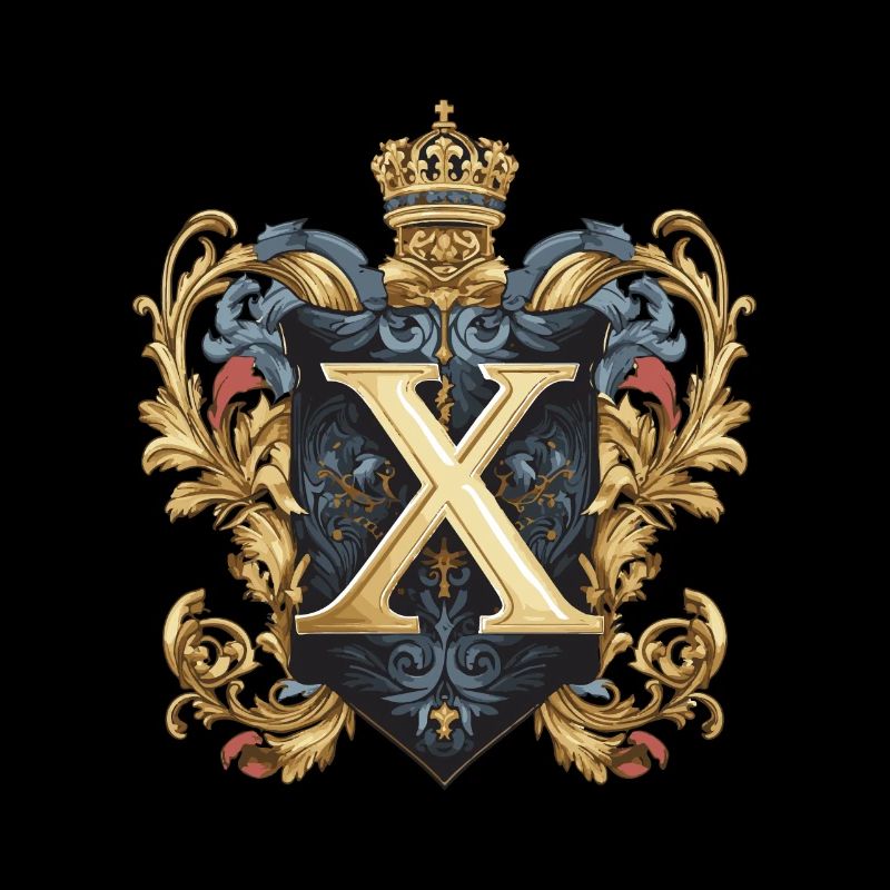 X Buchstabe Logo Krone
