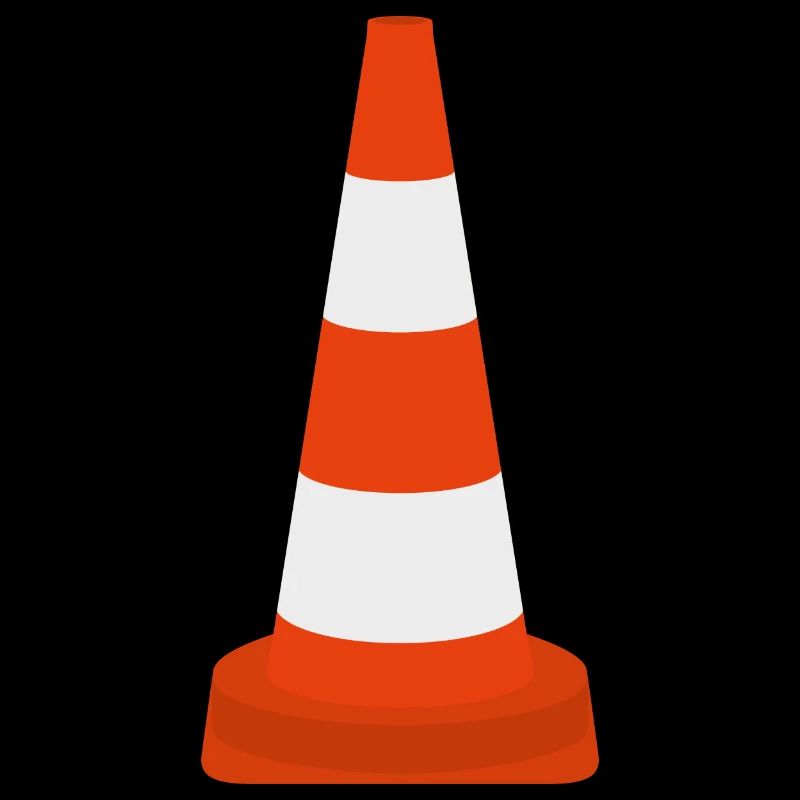 Cône de cône de trafic de pylônes Cône d’avertissement Cône icône de cône