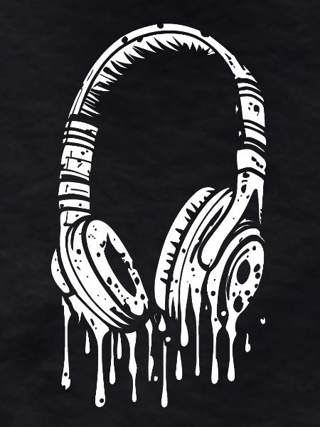 Comic Headphones with Drops