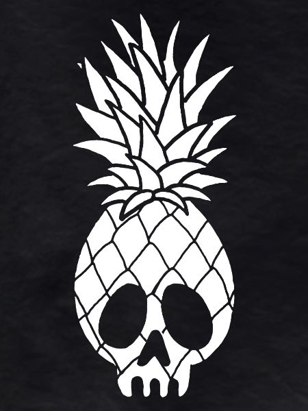 Skull of a pineapple (white)
