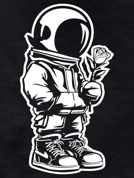 Space Child with Rose